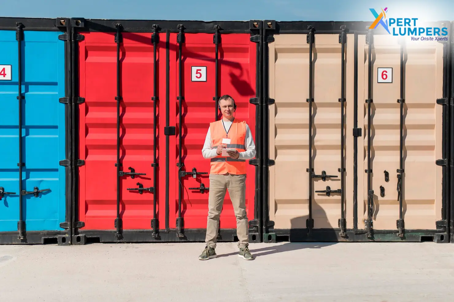 Xpert Lumpers Services Limited Blogs - Professional lumpers efficiently de-stuffing a shipping container at a major Canadian port terminal to prevent transit delays.